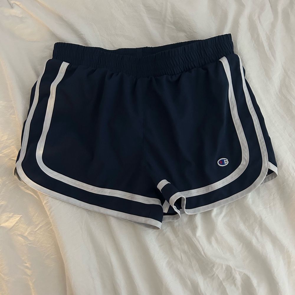 Champion Blue Athletic Shorts with Dolphin Cut